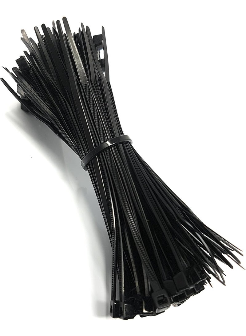SUNSAR Cable Ties Black - 200 Pack 200mmx3.6mm Cable Ties, Home, Office, Garden Ties - Image 1