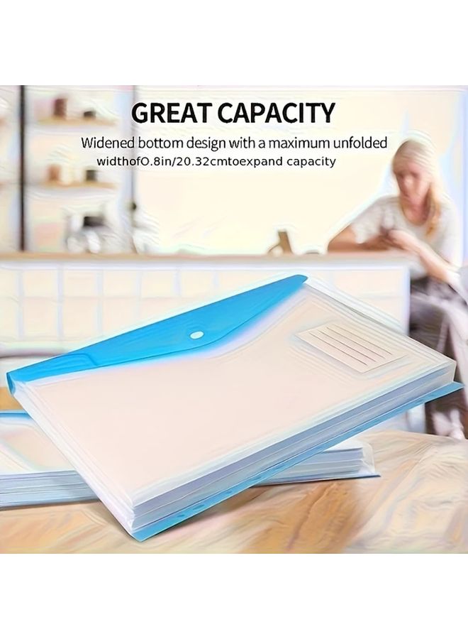مزج الألوان A4 أوراق فضفاضة مجلدات ملفات مع حلقات قابلة للتوسيع تصميم محمول - Image 1