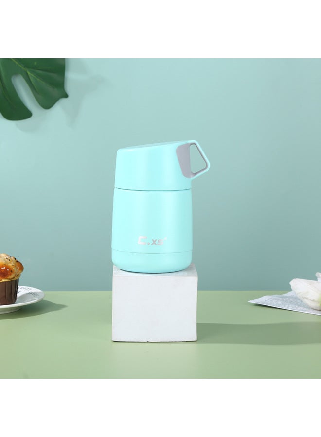 Creative Solid Color Mini Student Braised Beaker 304 Stainless Steel Thermos Cup Portable Vacuum Braised Pot Can Add Logo