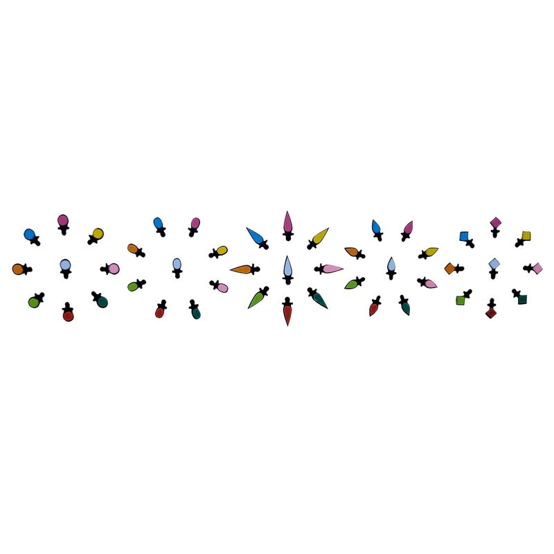 Comet Busters Beautiful Handcrafted Assorted Multicolor Bindis (BV1848) - Image 5