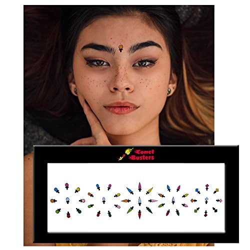 Comet Busters Beautiful Handcrafted Assorted Multicolor Bindis (BV1848) - Image 3