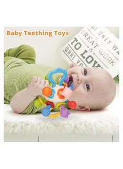 DMG TECH Teething Toys for Babies 0-6 Months, Montessori Toys for Babies 6-12 Months Teether,Baby Teething Toys Newborn Chew Toys,Teething Ball Rattle Teethers Toys Grasping Activities Baby Toys Gift  - Image 4