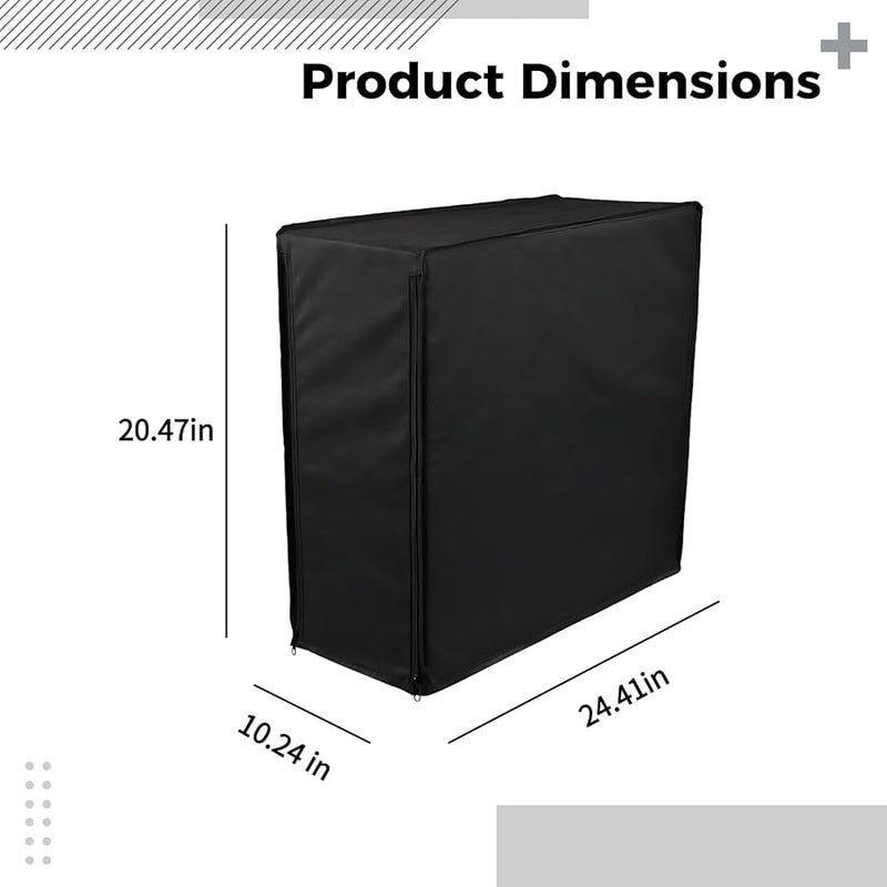Oxford Fabric Desktop PC Dust Cover Waterproof Anti Static Easy Clean Storage Bag Black - Image 5