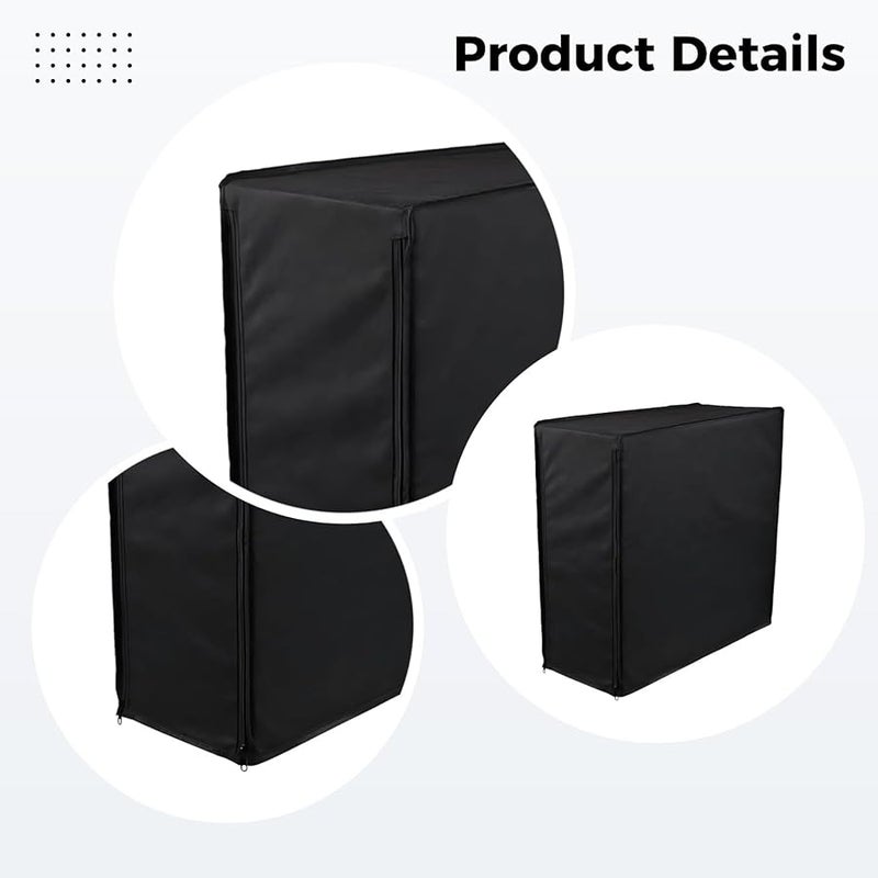 Oxford Fabric Desktop PC Dust Cover Waterproof Anti Static Easy Clean Storage Bag Black - Image 3
