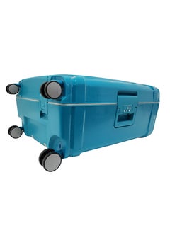 Track Luggage Set Unbreakable Hard Side Heavy Duty Travel Bag Trolley 3 Pieces Set With Spinner Wheels & Lock (20/25/29 Inches) (Turquoise)  - Image 4