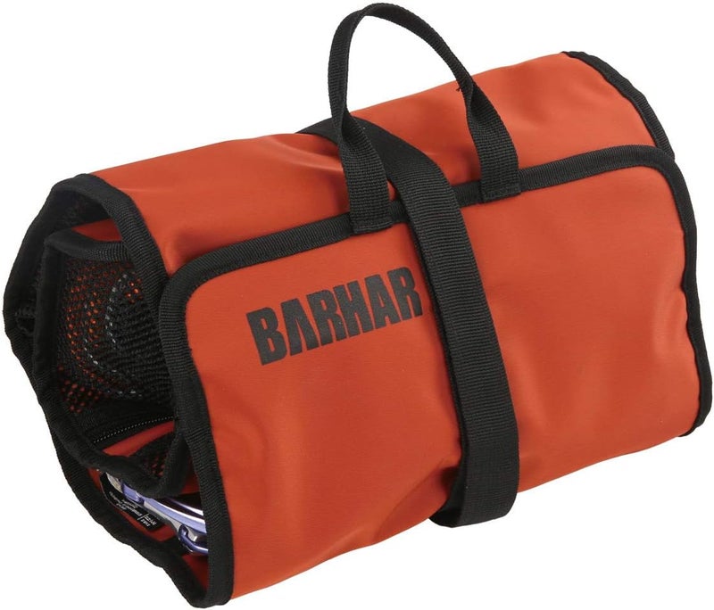 BARHAR Climbing Quickdraw Hanging Storage Bag, Carabiner Hook Gear Equipment Parts Collections, Durable Foldable Bundled Roll Anti-scratch Bag, Small Tools Organizer Pouch, suit for Rock Climbing Ice Climb - Image 2