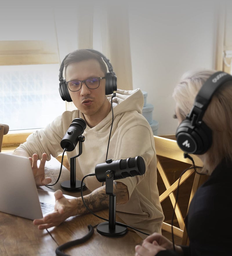 MAONO USB Dynamic Microphone, Podcast Recording Microphone with Gain Knob, Plug & Play, Metal Structure, Voice-Isolating Technology, Cardioid Studio PC Mic for Streaming, Vocal, Home Studio-PD100U - Image 3