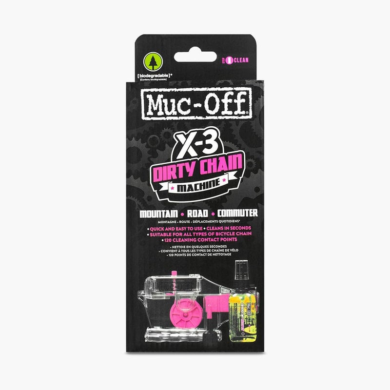 Muc Off ماك-أوف إكس-3 ماكينة تنظيف السلسلة المتسخة - جهاز تنظيف سلسلة الدراجة للحصول على تنظيف عميق وفعال - يتضمن زجاجة 75 مل من منظف نظام الدفع الحيوي - Image 3