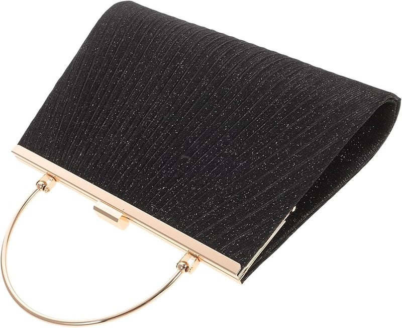 Large Capacity Glitter Pleated Evening Bag Women Party Clutch Purse Formal Events - Image 1