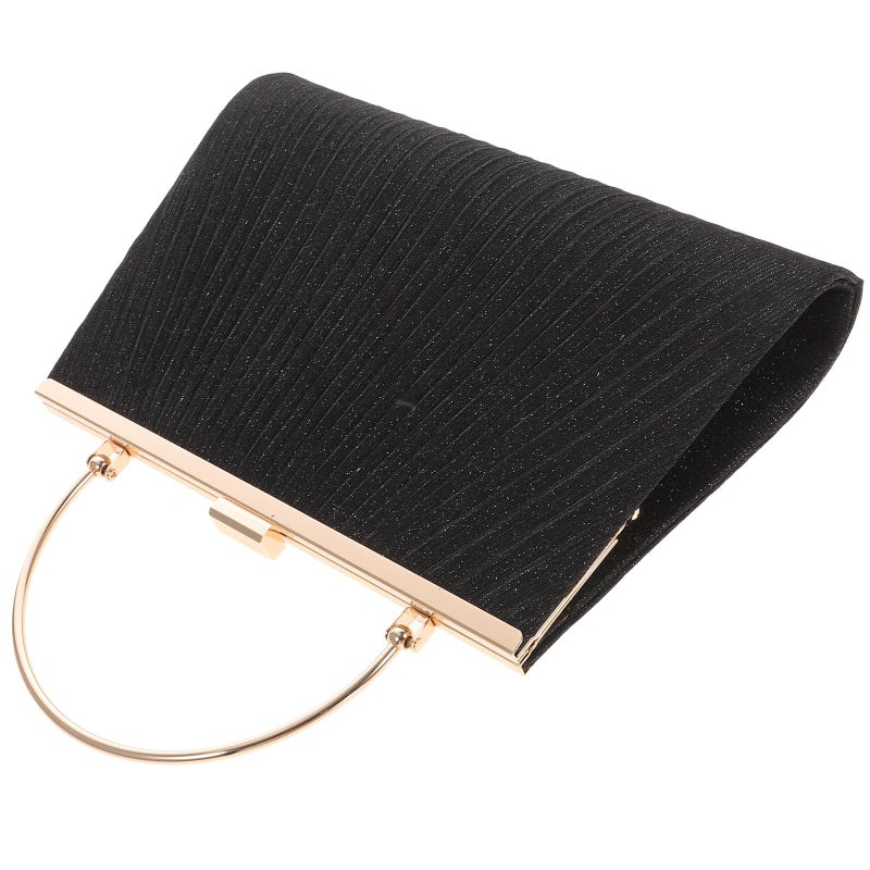 Large Capacity Glitter Pleated Evening Bag Women Party Clutch Purse Formal Events - Image 2