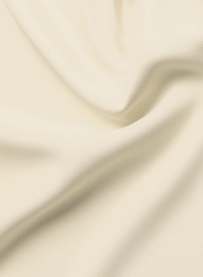 OYRING Blackout Curtain Valances Beige valances for Windows Rod Pocket Window Valance for Living Room Kitchen and Bedroom (59 x 20 Inch, 1 Panel) - Image 5