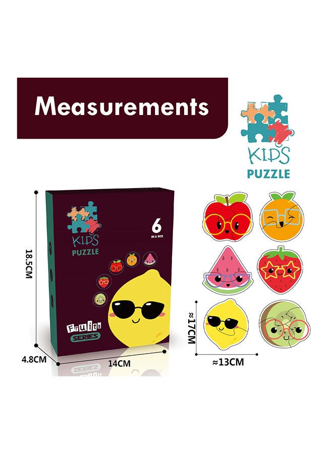 Little Story 6-in-1 Matching Puzzle Educational & Fun Game - Fruits - Image 4