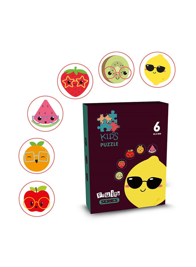 Little Story 6-in-1 Matching Puzzle Educational & Fun Game - Fruits - Image 2