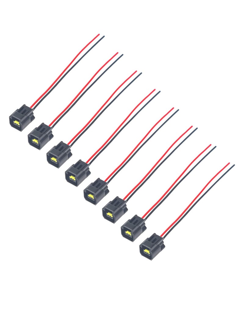 Loquat Modular Ignition Coil Female Connector Plug Wire Harness tail Fits for 4.6L 5.4L 6.8L Ford F150 F250 F350 Super Duty Mustang Explorer Expedition Crown Victoria (8Pcs) - Image 1