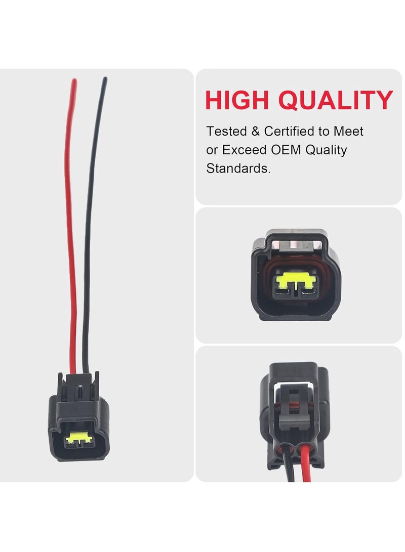 Loquat Modular Ignition Coil Female Connector Plug Wire Harness tail Fits for 4.6L 5.4L 6.8L Ford F150 F250 F350 Super Duty Mustang Explorer Expedition Crown Victoria (8Pcs) - Image 2