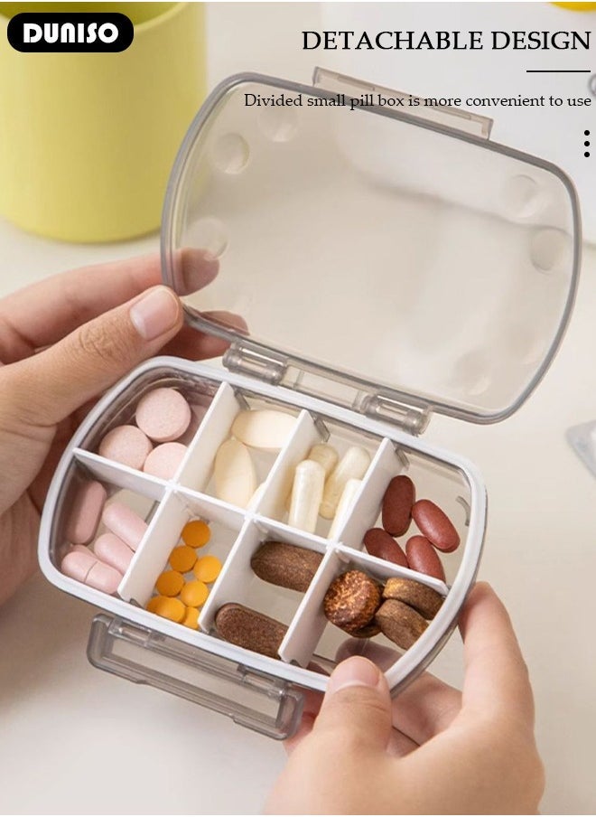 2 Layers Large Medicine Storage Box, Family small safety emergency medical storage box kit travel,Layered Daily Medicine Cabinet,First Aid Storage Box Container Bin with Compartments and Portable Handle for Family