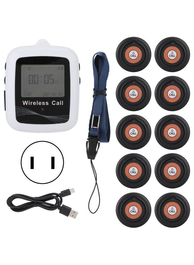 Thoraya - Waiter Calling System Wireless Pagers Watch Receiver   10 Customer Beepers - Image 1