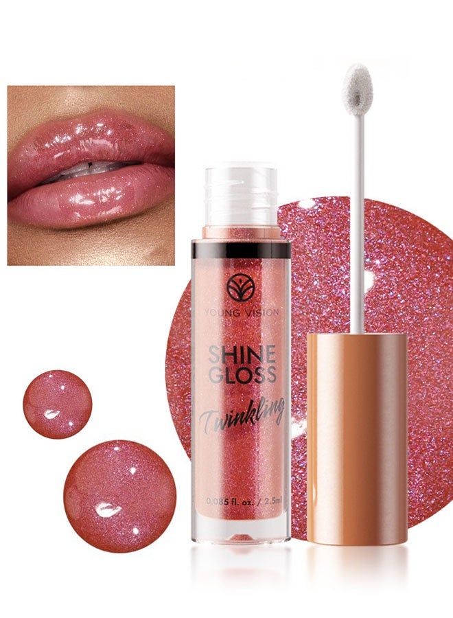 يونج فيجن لمعان جلوس ، جليس شفاه متلألئ - إنهاء لامع مع جزيئات تشبه اللؤلؤ، غير لزج ومرطب، مثالي للتطبيق المتعدد أو الاستخدام بمفرده، لمعان سلس لراحة تدوم طويلاً #07 - Image 1