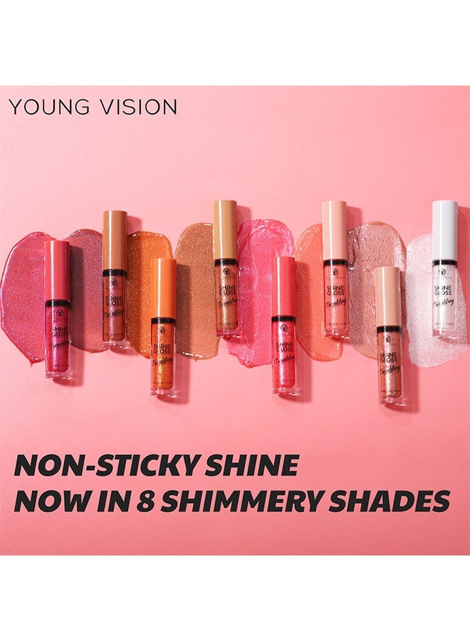 يونج فيجن لمعان جلوس ، جليس شفاه متلألئ - إنهاء لامع مع جزيئات تشبه اللؤلؤ، غير لزج ومرطب، مثالي للتطبيق المتعدد أو الاستخدام بمفرده، لمعان سلس لراحة تدوم طويلاً #07 - Image 4