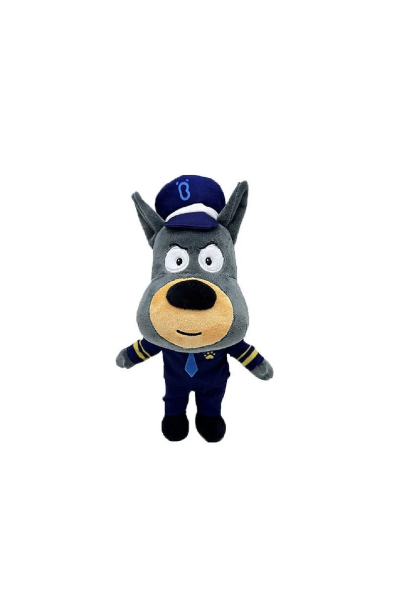 30cm New Sheriff Labrador Dog Plush Toy Security Sergeant Labrador Wolf Dog Cartoon Doll Boys Girls