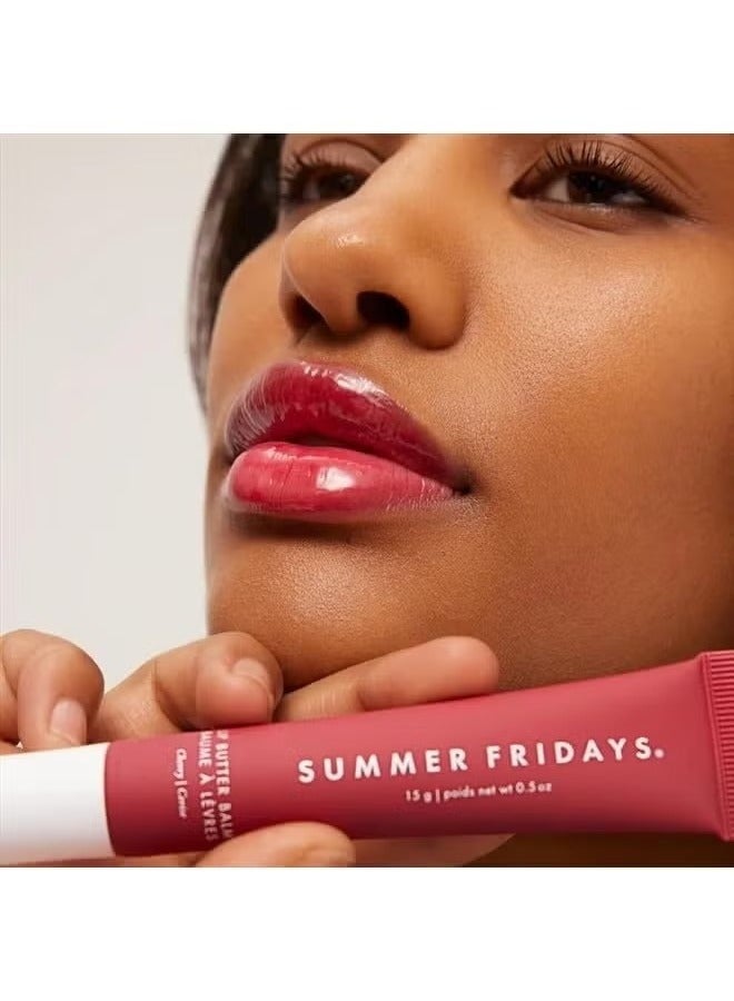 SUMMER FRIDAYS Lip Balm,Moisturizing Natural Lip Balm,Moisturizes And Brightened, Contains Shea Butter, Lip Care For Dry Lips - Cherry (.5 Oz)  - Image 5