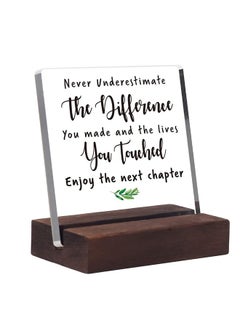 Garlo Coworker Gifts For Women Men Retirement Gifts New Joy Going Away Gift Leaving Gifts For Coworker Boss Leader Colleague Friends -Clear Desk Decorative Sign for Home Office  - Image 1