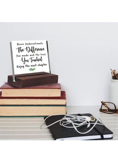 Garlo Coworker Gifts For Women Men Retirement Gifts New Joy Going Away Gift Leaving Gifts For Coworker Boss Leader Colleague Friends -Clear Desk Decorative Sign for Home Office  - Image 4
