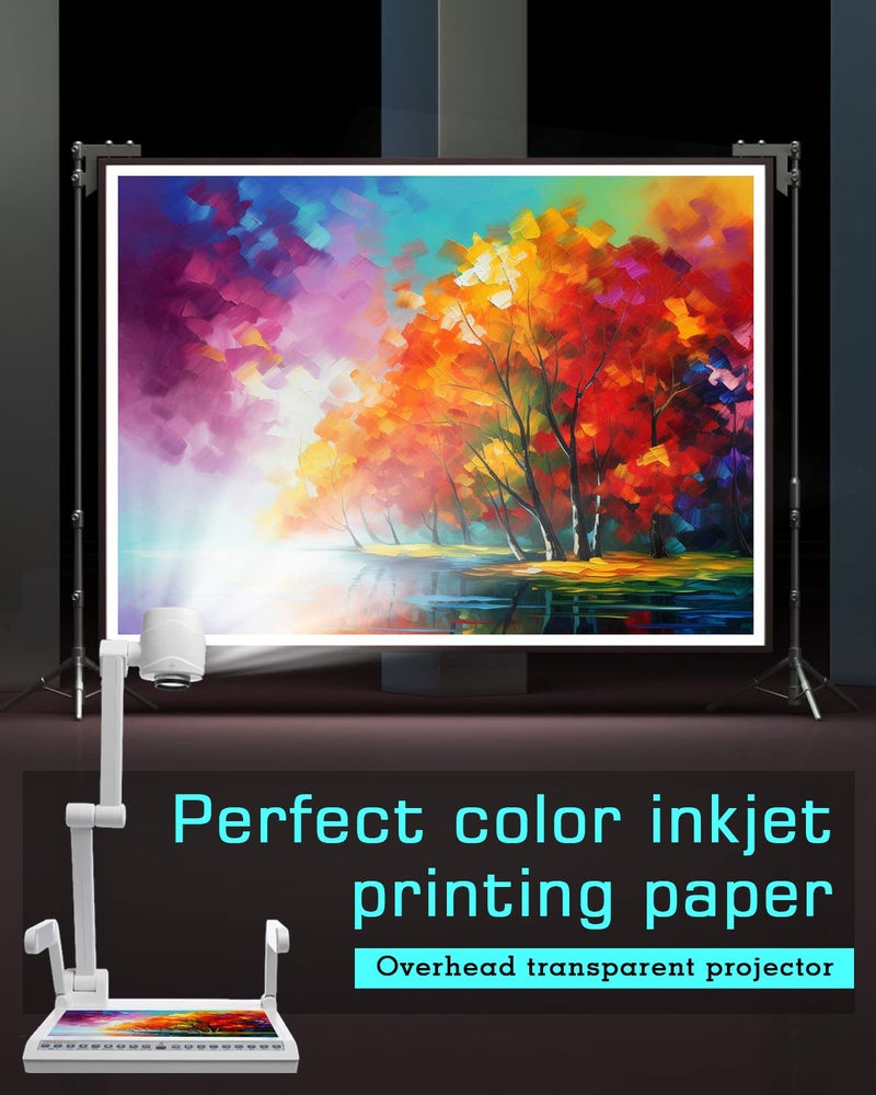 Colemoly Transparent Paper 30 Sheets Inkjet Transparency Film Inkjet Printer (100% Clear) Acetate Sheets Clear Paper 8.5x11 Inches for Crafts, Premium Print - Image 2