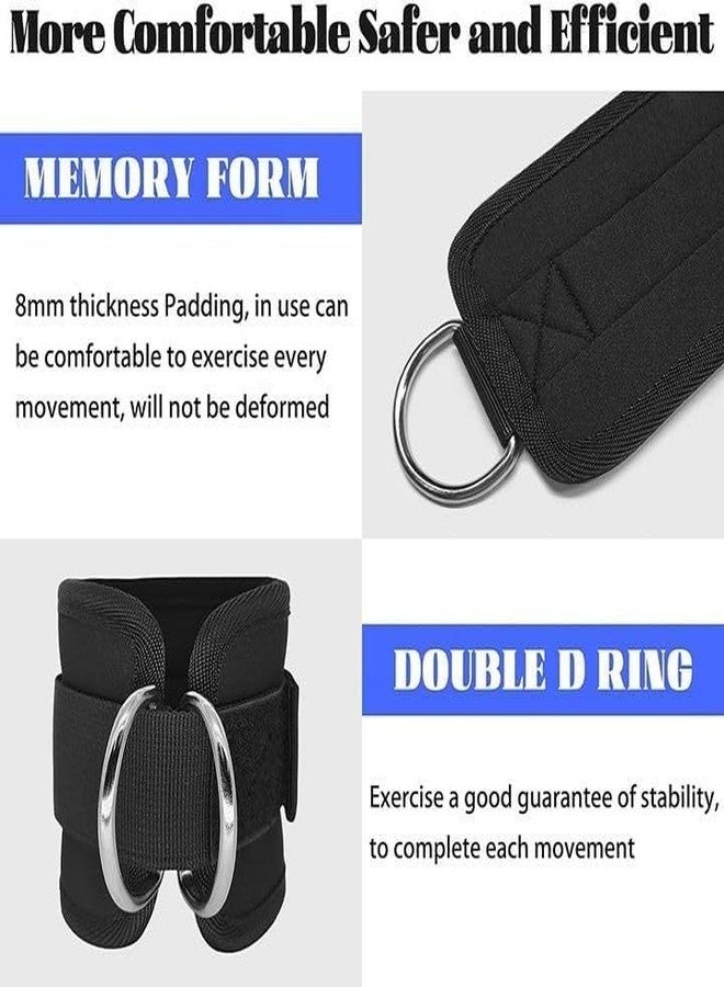 XYNO Ankle Resistance Bands with Adjustable Cuffs | Glute, Leg & Hip Workout Bands for Kickbacks, Butt & Lower Body Training | Home & Gym Fitness Equipment | Portable Strength Training Bands - Image 4