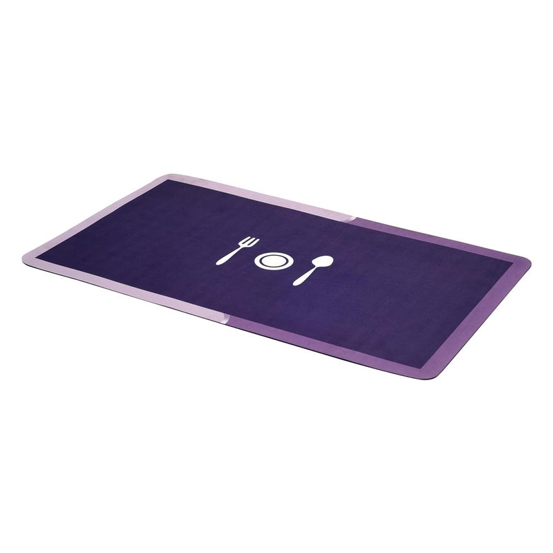 Status Contract Kitchen Mats for Floor Set of Runner Mat Kitchen Decor AntiSkid Rubber Kitchen Floor Mat Napa Skin Super Absorbent Non Slip Mat Floor Rug Waterproof Kitchen Mat Purple RR120x40DM38x58 CM - Image 4