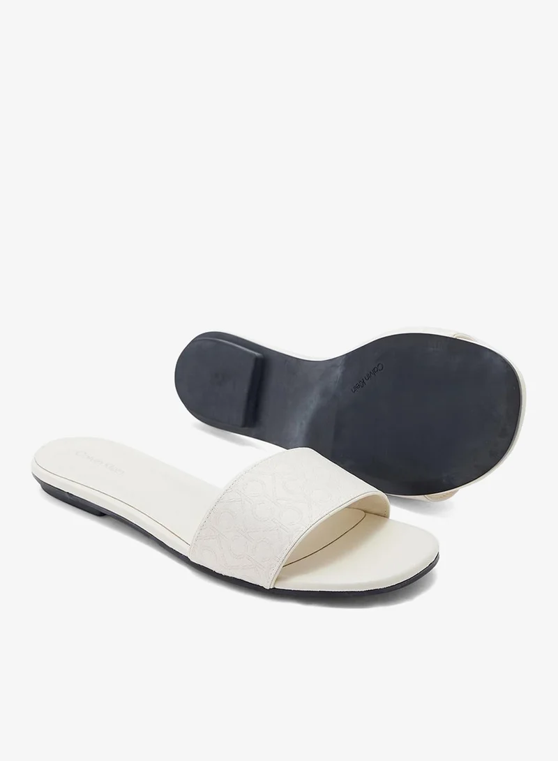 كالفن كلاين صنادل مسطحة كاجوال