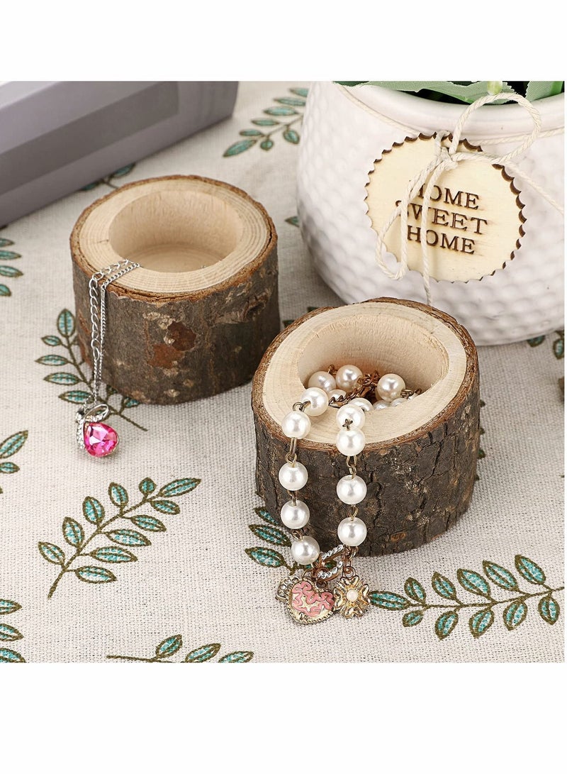 Y&D Wooden Candle Holders Votive Holders, Rustic Pillar Stands Vintage Tealight Set Centerpieces for Dining Table Wedding Party 12  - Image 4