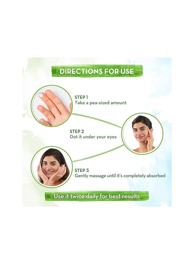 Mamaearth Vitamin C Daily Glow Under Eye Cream with Vitamin C & Turmeric for Dark Circle Reduction | Ophthalmologically Tested & Made Safe Certified - 20 g - Image 4