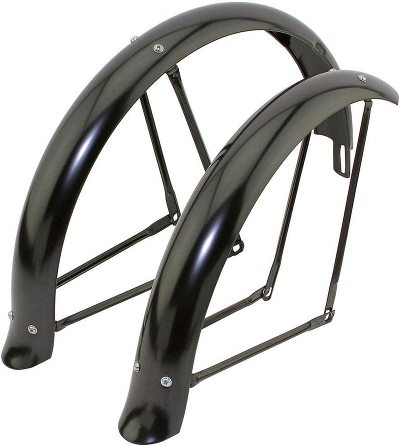 Bicycle 20" Flared Adjustable Fender Set, Multiple Colors