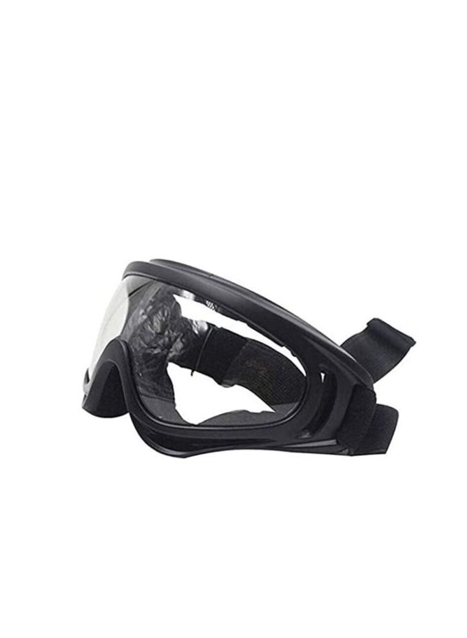 Generic Excellence Outdoor Goggle Ski Windproof UV400 Motorcycle Cycling Goggles Sports Protective Safety Glasses For Men Women Black Frame Transparent Lens - Image 3