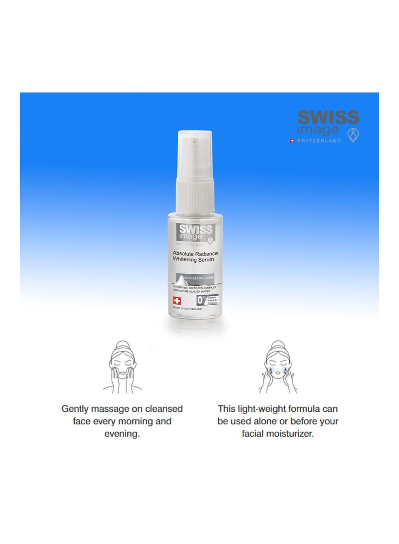 SWISS image Whitening Care Absolute Radiance Whitening Serum For All Skin Types 30ml - Image 3