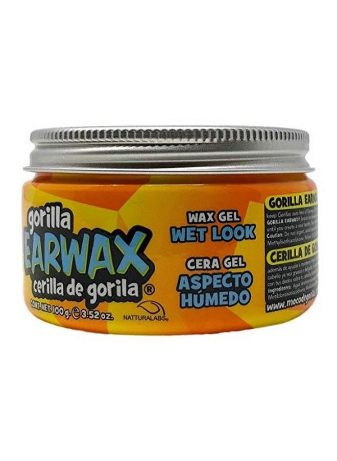 Moco de Gorila - Wet Effect Gorilla Earwax | Hair Styling Putty E Longlasting Hold Gorilla Earwax Wet Effect Is Ultimate Hair Gel To Bring The Wet Look To Any Hairstyle; 3.52 Ounce Jar - Image 1