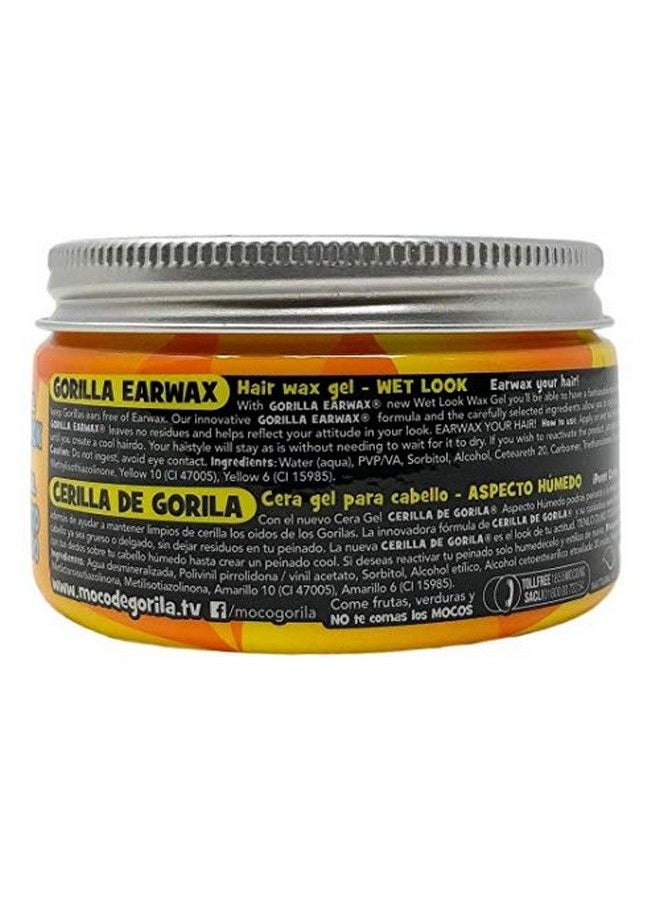 Moco de Gorila - Wet Effect Gorilla Earwax | Hair Styling Putty E Longlasting Hold Gorilla Earwax Wet Effect Is Ultimate Hair Gel To Bring The Wet Look To Any Hairstyle; 3.52 Ounce Jar - Image 1