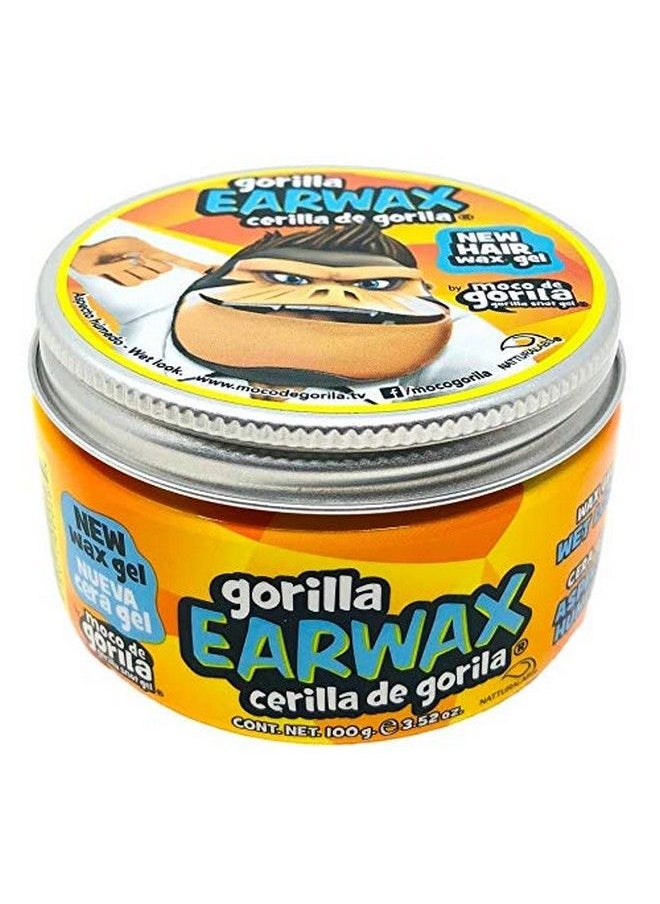 Moco de Gorila - Wet Effect Gorilla Earwax | Hair Styling Putty E Longlasting Hold Gorilla Earwax Wet Effect Is Ultimate Hair Gel To Bring The Wet Look To Any Hairstyle; 3.52 Ounce Jar - Image 1