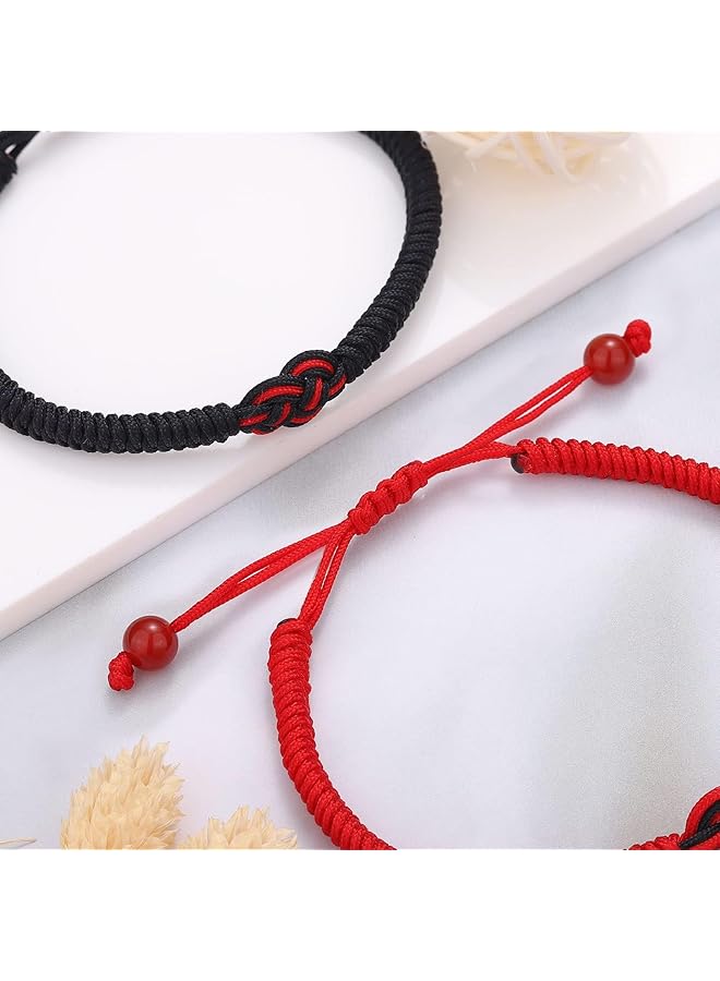 erorex Red String Bracelets Protection Adjustable Good Luck Knot Bracelet For Couples Friends Family Women Men Girls Boys Attraction Bracelets For Lover Best Friend Boyfriend Girlfriend Anniversary - Image 4