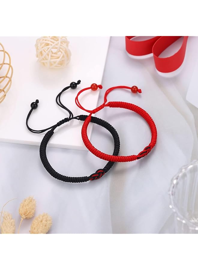 erorex Red String Bracelets Protection Adjustable Good Luck Knot Bracelet For Couples Friends Family Women Men Girls Boys Attraction Bracelets For Lover Best Friend Boyfriend Girlfriend Anniversary - Image 3