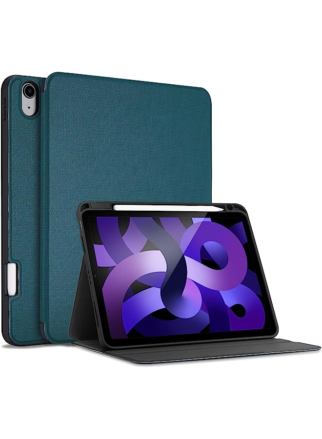 Procases Ipad Air 5/4 Case 10.9 Inch 2022 2020 With Pencil Holder, Slim Protective Folio Stand Cover For Ipad Air 5Th 4Th Generation 10.9" -Teal - Image 1