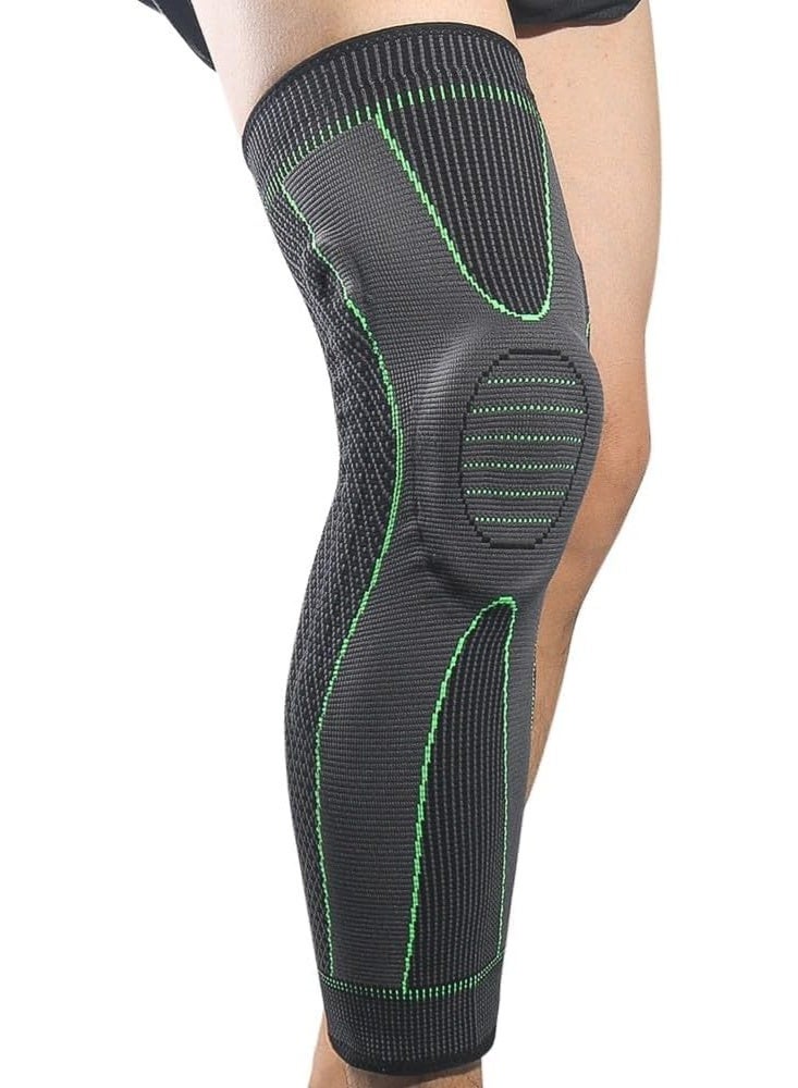 كمادة الركبة الرياضية – دعم كامل للركبة بتصميم شبكي مريح وخفيف – مناسبة للجري، كرة القدم وكرة السلة – مقاس 3XL - Image 1