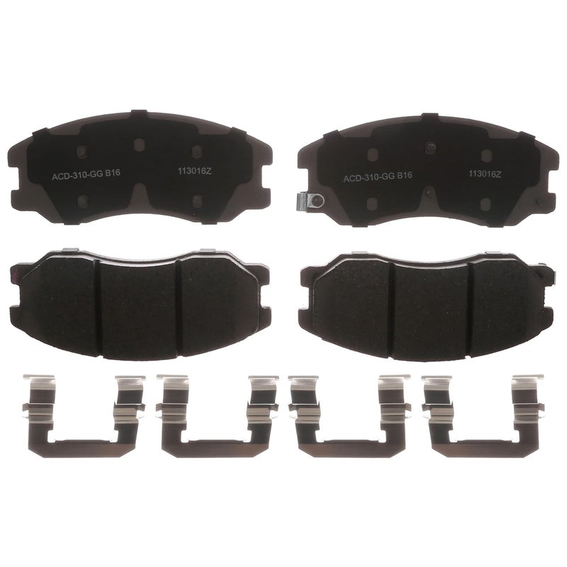 مجموعة وسادات الفرامل الأمامية السيراميكية ACDelco Silver 14D1264CHF1