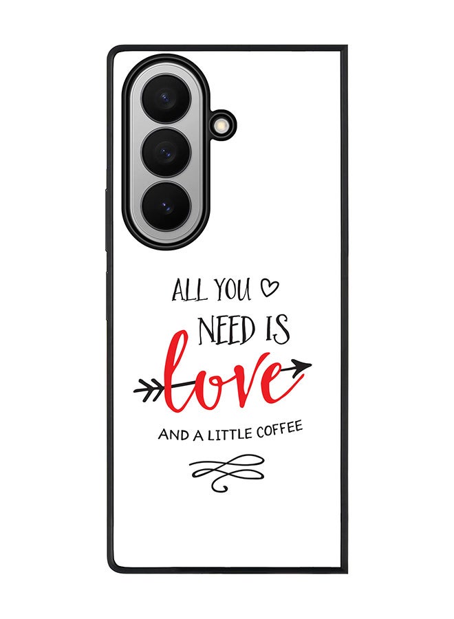 Stylizedd For Samsung Galaxy Z Fold7 Case,Slim fit Camera Protection, Shockproof Thin Phone cover  - All You Need Is A Little Love