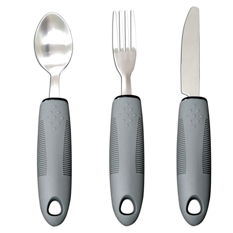 general Adaptive Stainless Steel Cutlery Set with Flexible Handles for Adults - Image 1