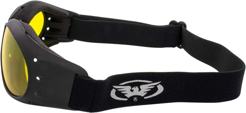 Global Vision Eliminator Dirt Bike Padded Motorcycle Riding Goggles for Men and Women (Black Frame/Smoke Lens) - Image 3
