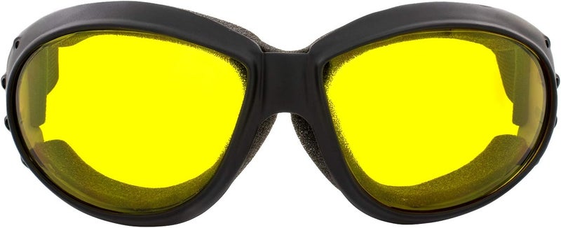Global Vision Eliminator Dirt Bike Padded Motorcycle Riding Goggles for Men and Women (Black Frame/Smoke Lens) - Image 2