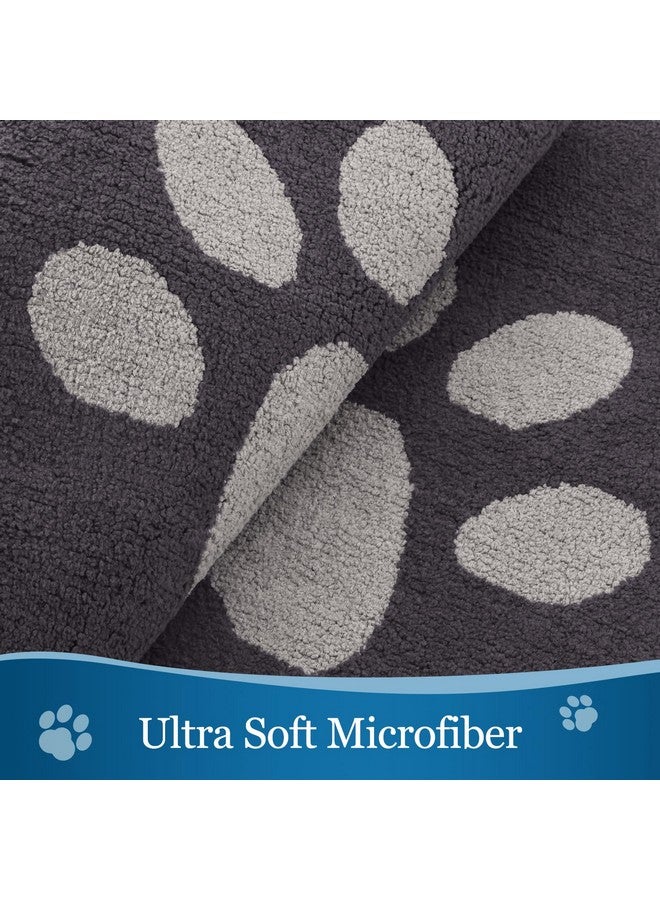 Buganda Dog Door Mat for Muddy Paws, Absorbent Dirt Trapper Washable Indoor Doormats, Non Slip Low-Profile Mud Mat for Dogs, Front Entrance Doormat for Inside Floor (30x20 Inches, Dark Grey) - Image 2