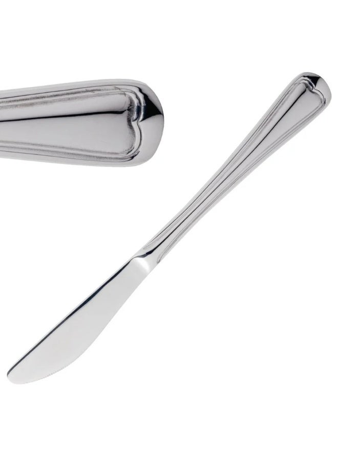 Amefa Elegance Table Knife Set of 12 Pieces 18/10 Stainless Steel Premium Dining Knife Silver Mirror Finish Dishwasher Safe Refined Teardrop Handle Design With Chamfered Edges Luxury Cutlery For Home Kitchen Restaurant Hotel Catering Daily Use Formal Dining Modern Table Setting High Polished Finish Rust Resistant Balanced Weight Comfortable Grip Professional European Craftsmanship Long Lasting Sharp Edge Table Knife 21.5cm Length Elegant Flatware For Saudi Homes And Hospitality - Image 2